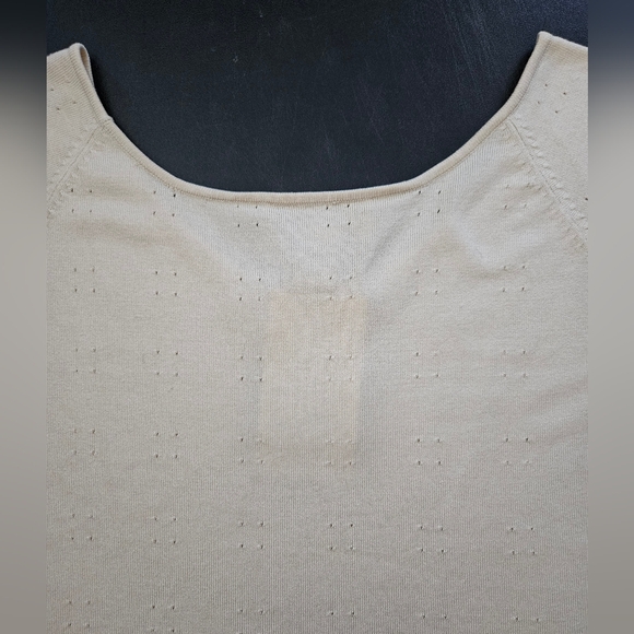 NWT - Edward Silk Blend Cream Knit Jersey - Size XL - Picture 7 of 9